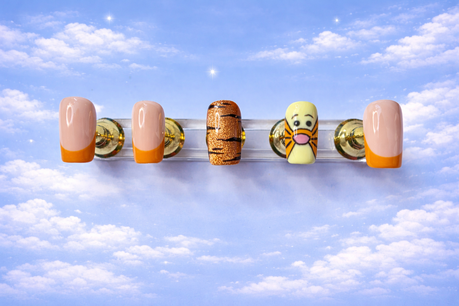 Tigger Press On Nails